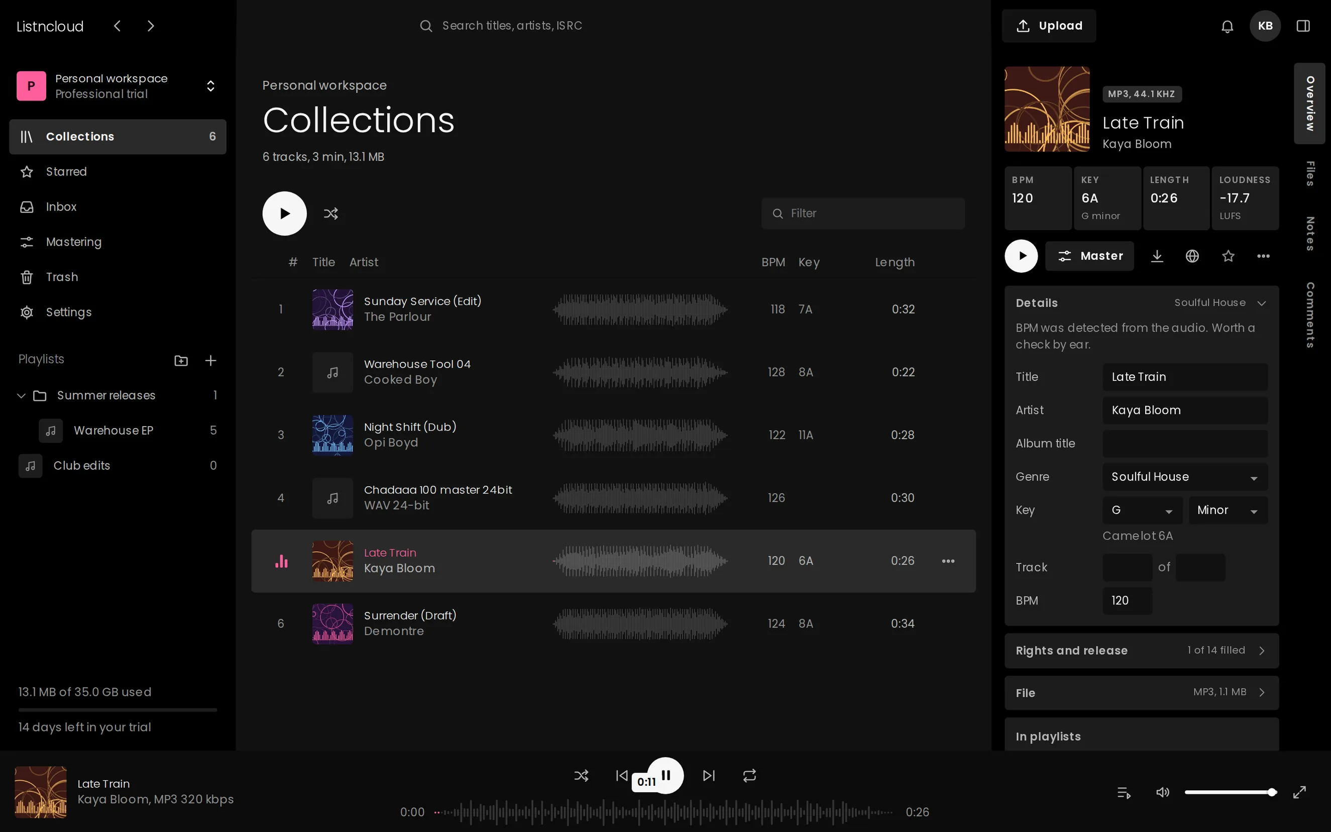 Your Listn Cloud library, right on the decks